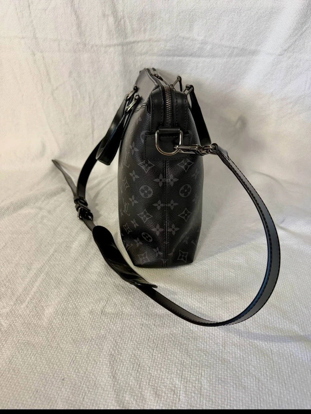 Louis Vuitton Explorer Monogram Eclipse Messenger Bag in Black